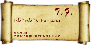 Török Fortuna névjegykártya