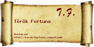 Török Fortuna névjegykártya